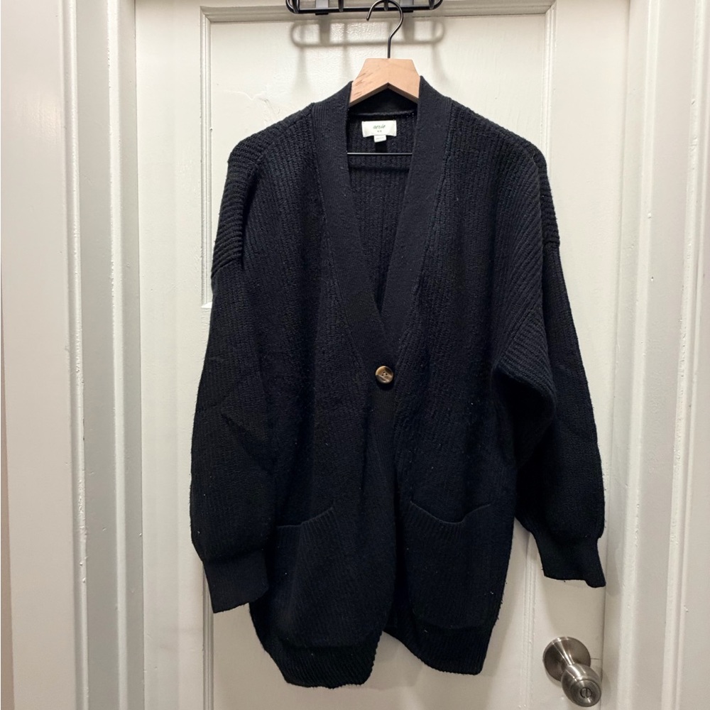 Aerie by American Eagle Oversized Black Knit Sweater